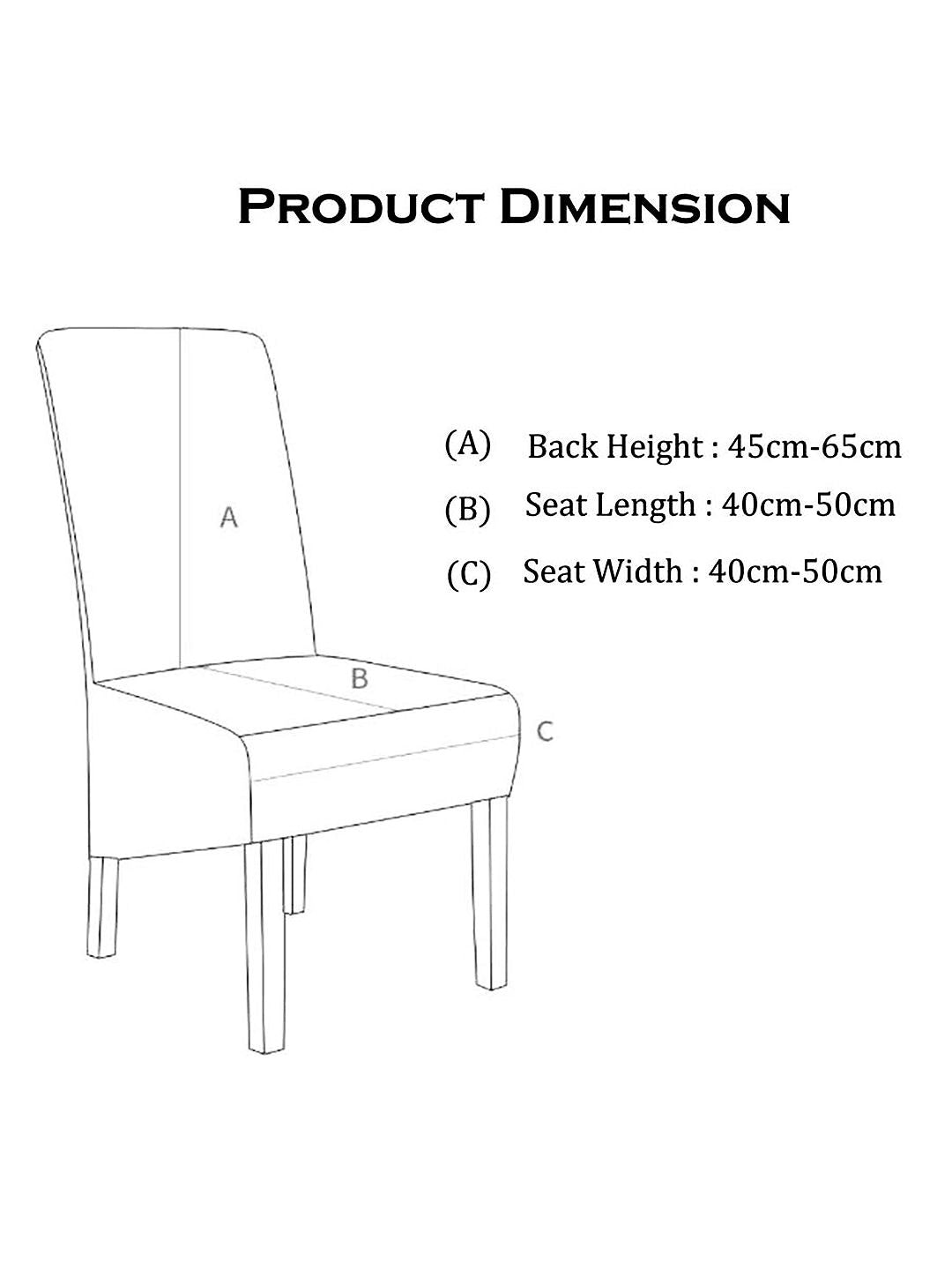 Cortina Unisex Set Of 6 Printed Chair Covers