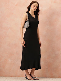 all about you V-Neck Sheath Midi Dress
