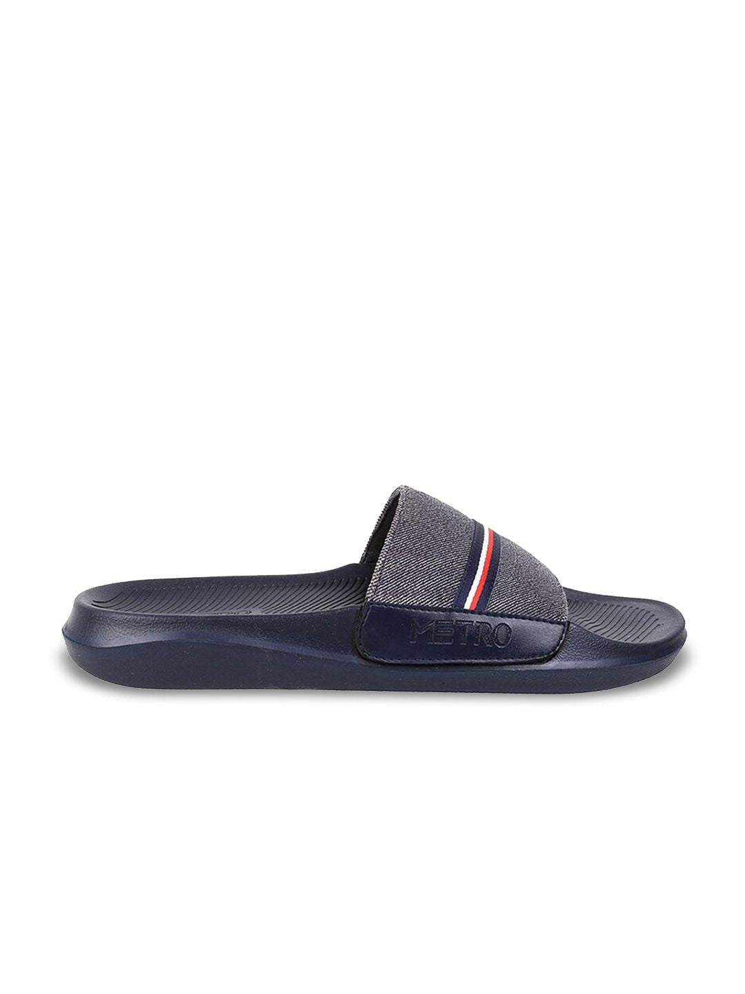 Metro Men Striped Sliders