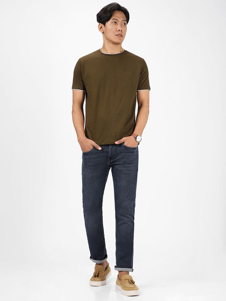 Urbano Fashion Round Neck Bio Finish Slim Fit Pure Cotton T-shirt