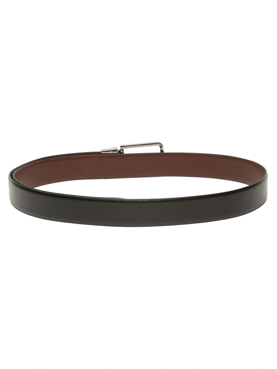 Teakwood Leathers Men Textured Leather Reversible Belt