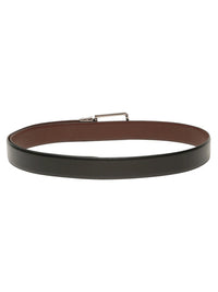 Teakwood Leathers Men Textured Leather Reversible Belt