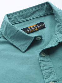The Indian Garage Co Men Blue Solid Casual Shirt