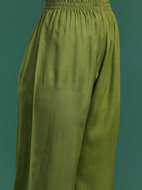 Indo Era Women Floral Embroidered Thread Work Kurta with Palazzos