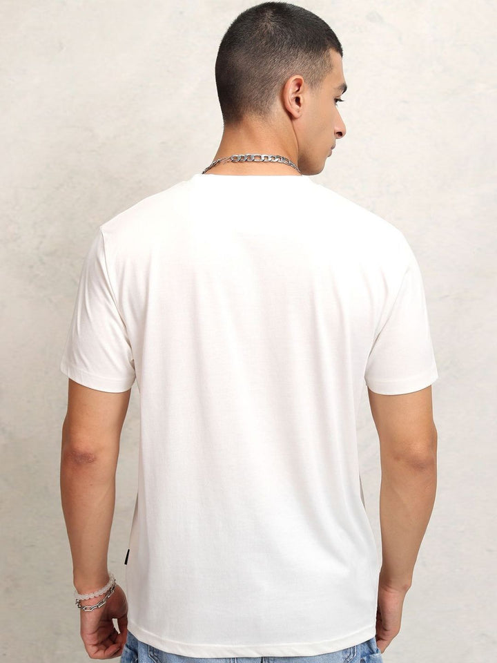 HIGHLANDER Men Graphic Printed Round Neck Relaxed Fit T-shirt