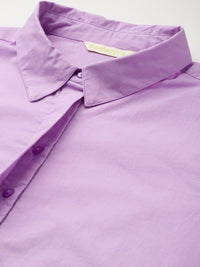 DressBerry Puff Sleeves Opaque Casual Shirt
