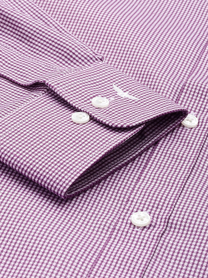 Park Avenue Slim Fit Micro Checks Formal Shirt