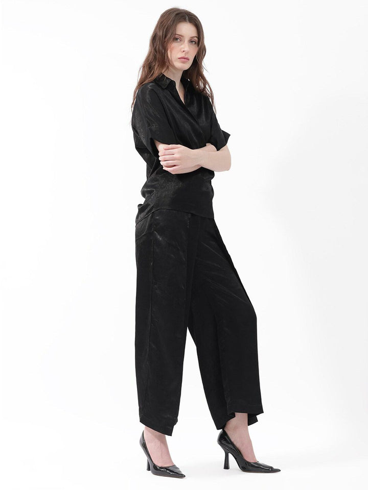 RAREISM Shirt Collar Extended Sleeves Top