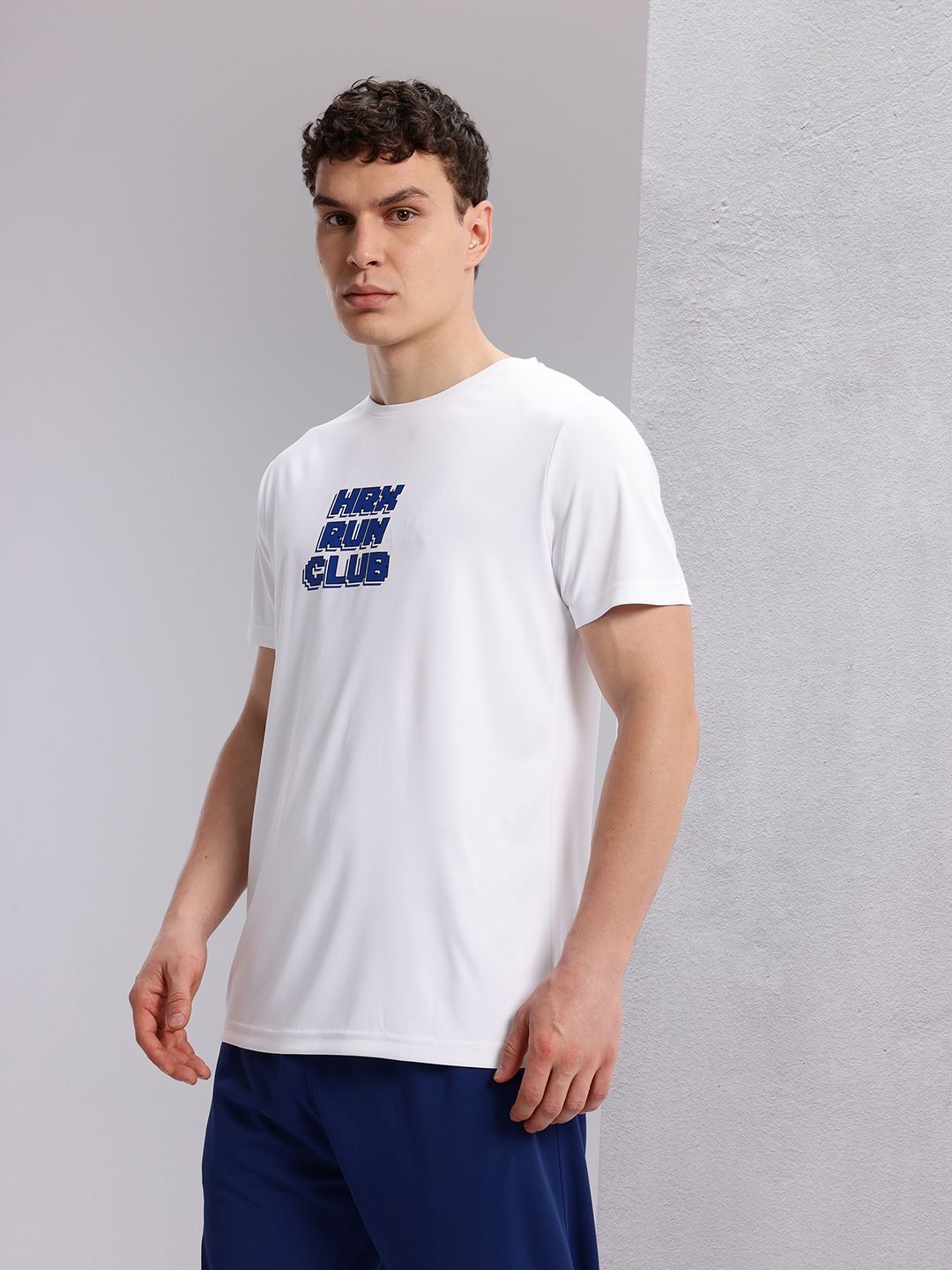 HRX by Hrithik Roshan Typography Printed Detail Regular Fit Rapid-Dry Running T-shirt