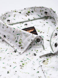 Park Avenue Slim Fit Opaque Floral Printed Pure Cotton Casual Shirt