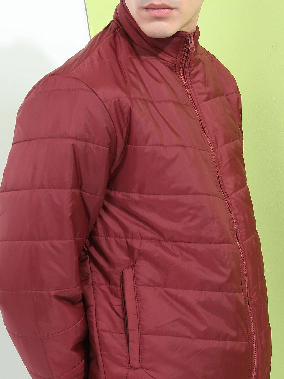HIGHLANDER Men Red Puffer Jacket