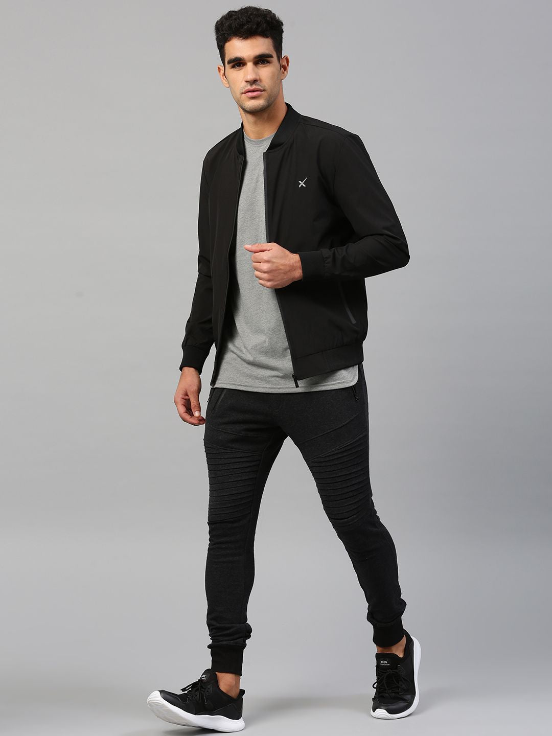 HRX by Hrithik Roshan Men Black Solid Bomber