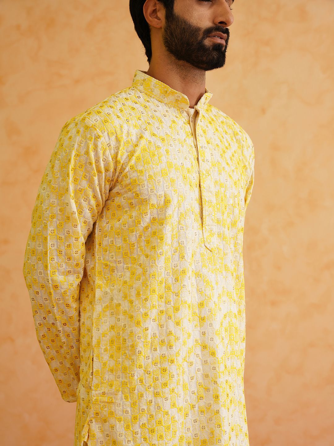 SOJANYA Ethnic Motifs Embroidered Regular  Pure Cotton Kurta with Churidar