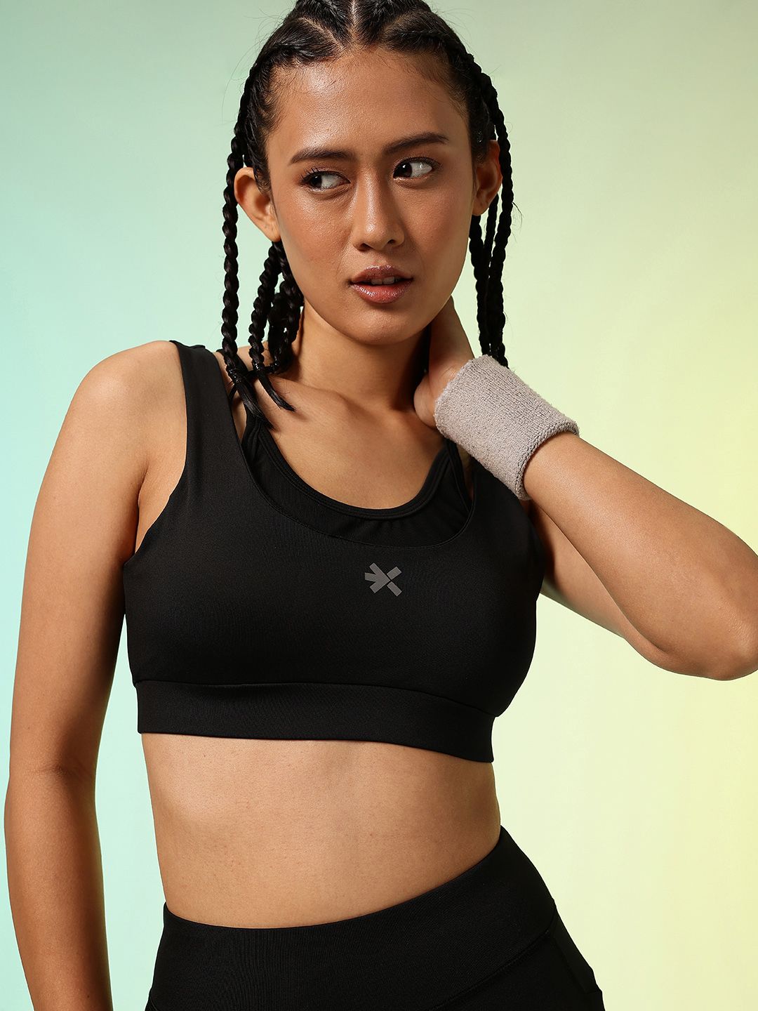HRX by Hrithik Roshan Lightly Padded Rapid-Dry Running Bra HR_SS25_W_BA_KR003_03_A