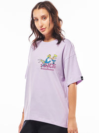 Bewakoof Women Typography Printed Round Neck Pure Cotton Oversized Disney T-shirt