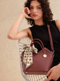 all about you Structured Handheld Bag With Bow Detail