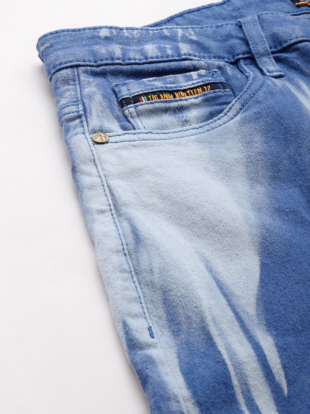 The Indian Garage Co Men Slim Fit Printed Jeans