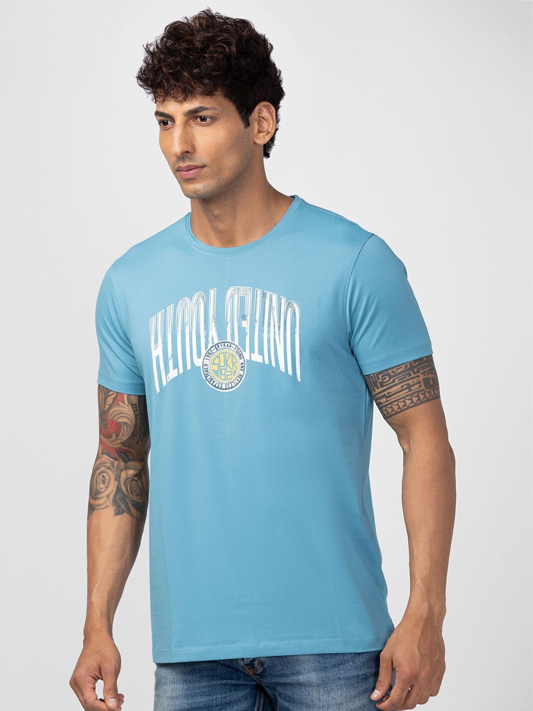 SPYKAR Men Typography Printed T-shirt
