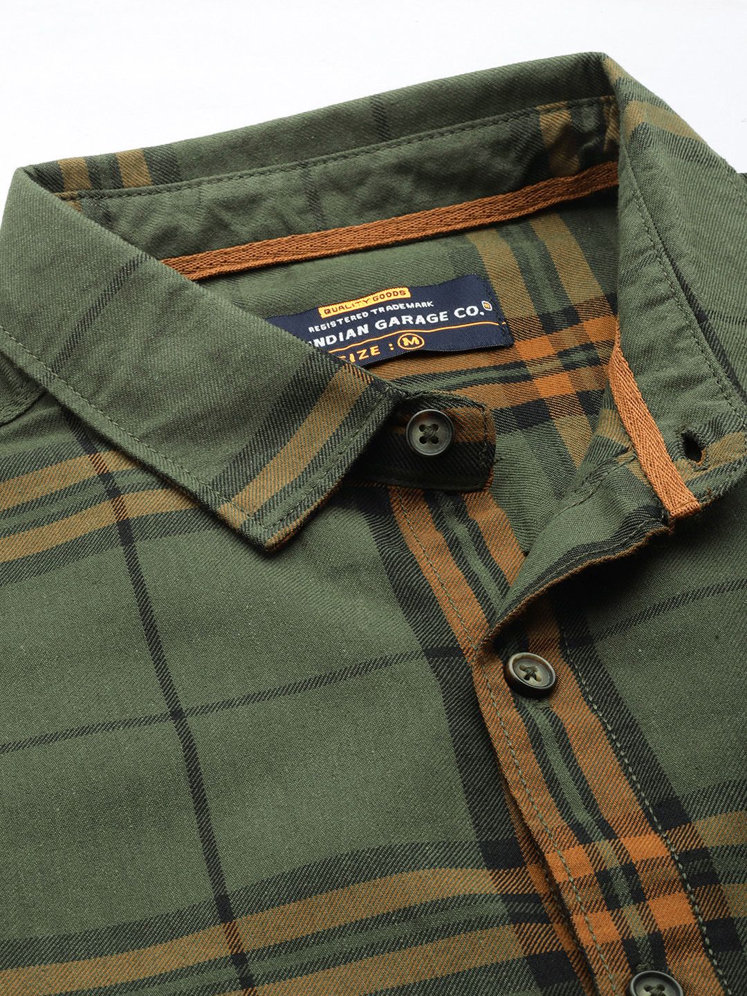 The Indian Garage Co Men Checked Casual Shirt