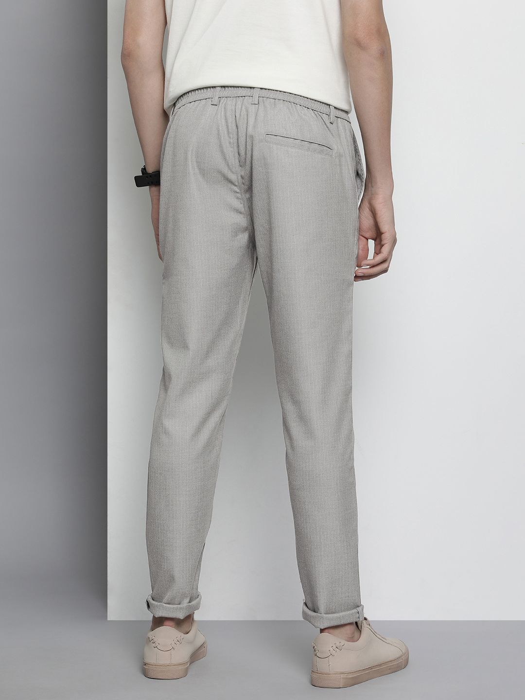 The Indian Garage Co Men Striped Trousers