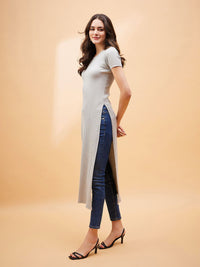 SASSAFRAS BASICS Striped Longline Cotton Top