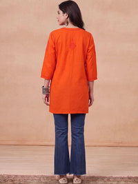 Rumah Wanita Chikankari Sulam Kurta Chikankari