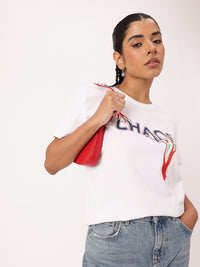 DressBerry Printed Relaxed Fit T-shirt