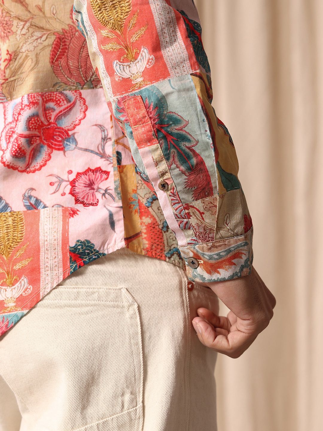 Mr Bowerbird Pure Cotton Tailored Fit Floral Printed Casual Shirt