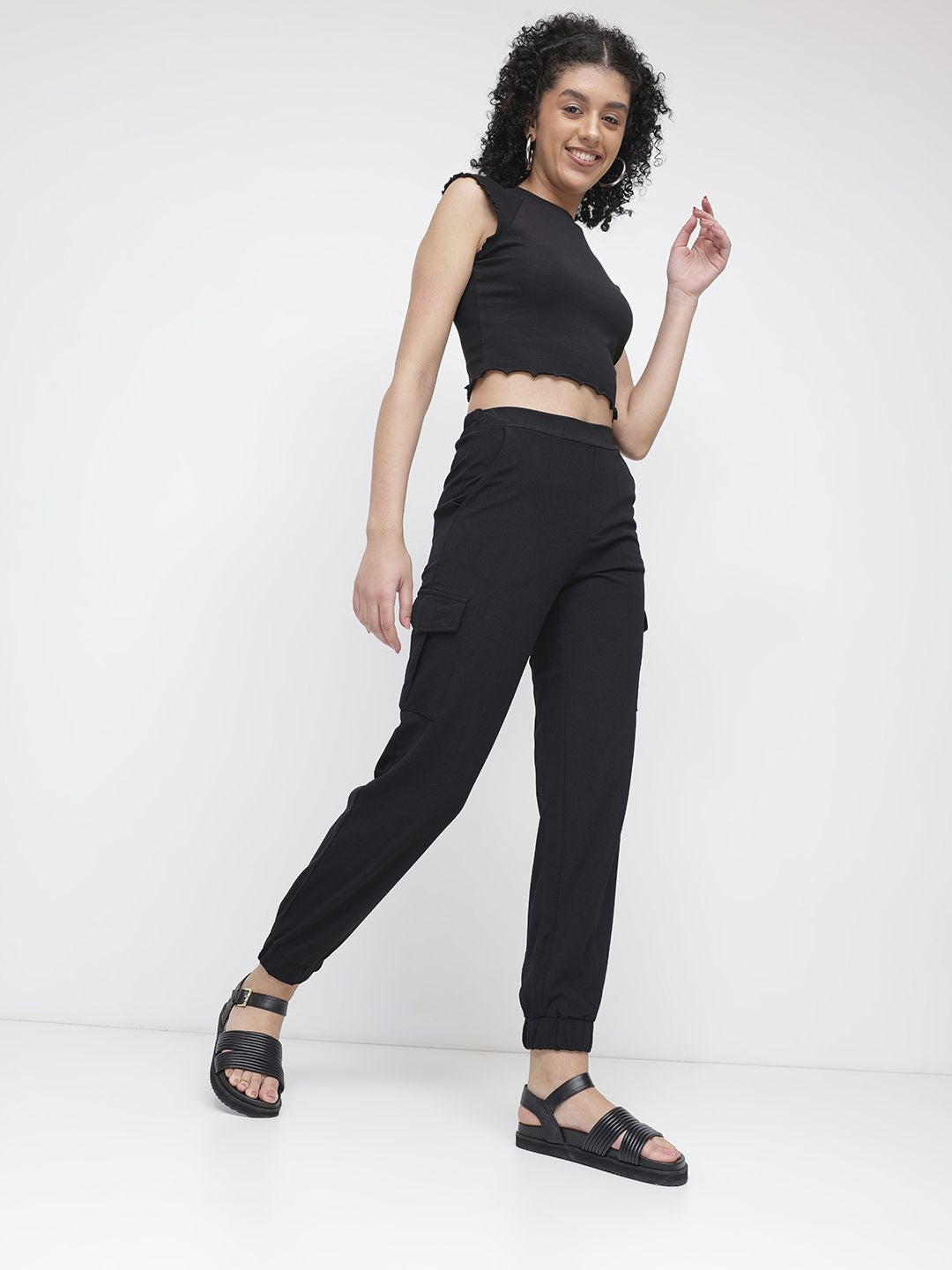 DressBerry Women Utilitarian Chic Joggers