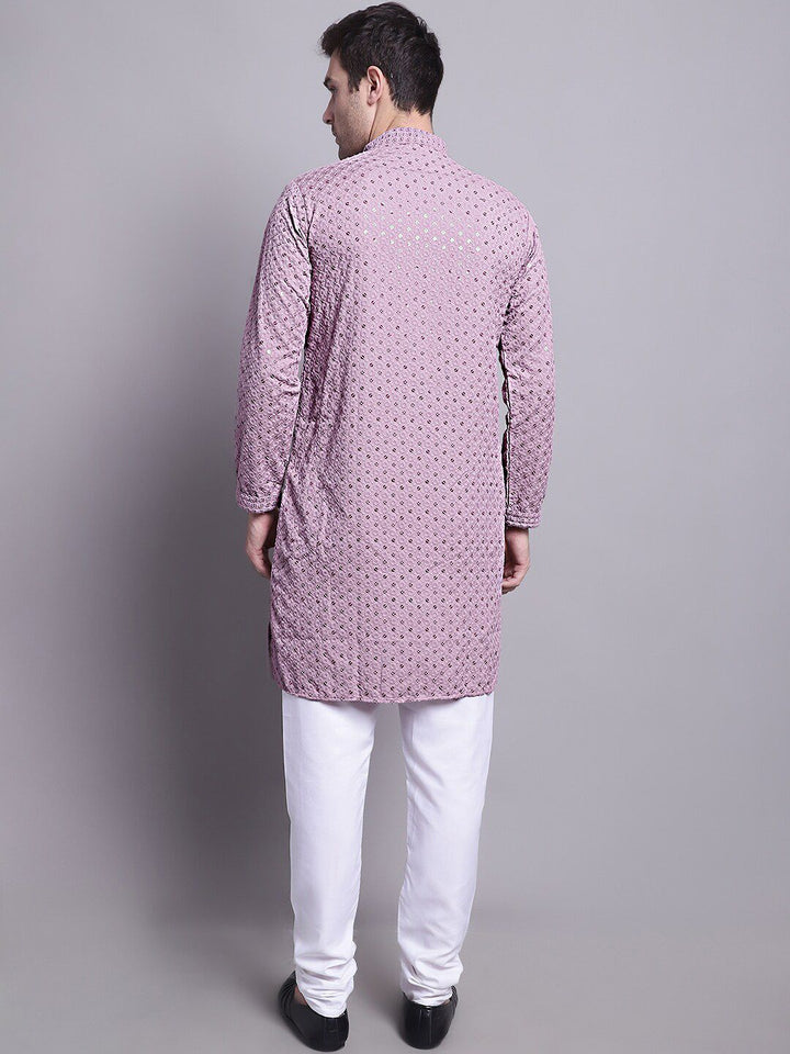 Jompers Embroidered Pure Cotton Kurta with Churidar