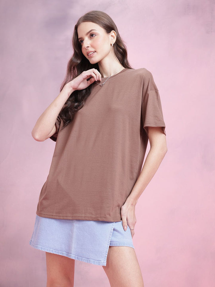 DressBerry Drop-Shoulder Oversized T-shirt