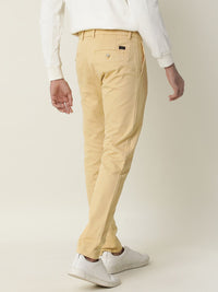 RARE RABBIT Men Pure Cotton Scotch Mid-Rise Slim Fit Trouser
