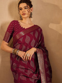 Saree mall Ethnic Motifs Printed  Zari Bagru Sarees