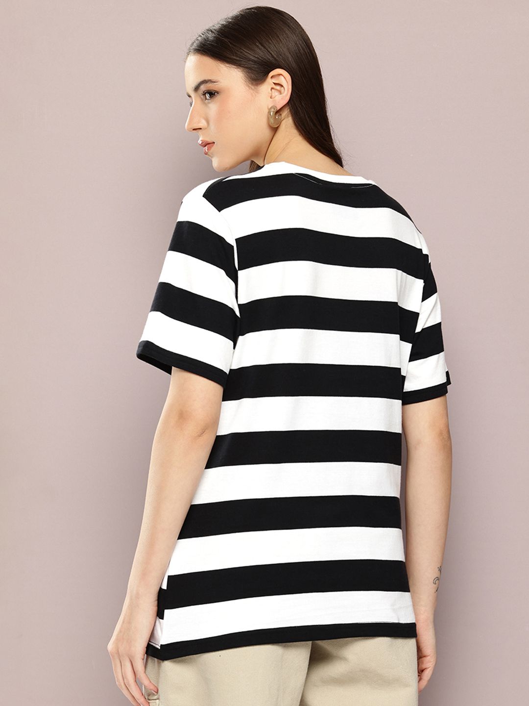Dillinger Womens Short Sleeve Oversized Yarn Dyed Tshirt