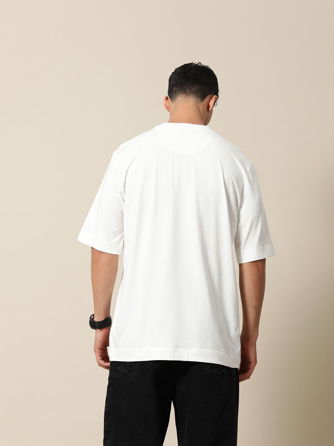 Mr Bowerbird Typography Printed Drop-Shoulder Sleeves Correction Oversized Tee