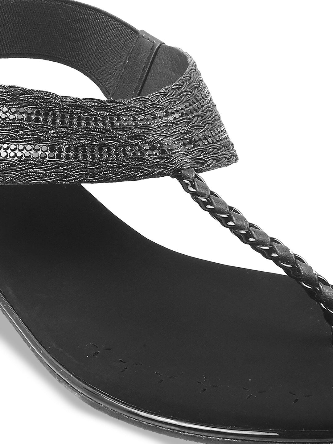 Mochi Women Backstrap Synthetic T-Strap Flats