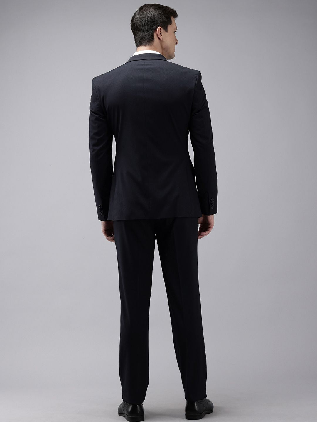 Park Avenue Self Design Single Breasted Super Slim Fit 3-Peice Suit