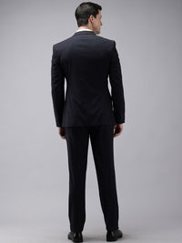 Park Avenue Self Design Single Breasted Super Slim Fit 3-Peice Suit