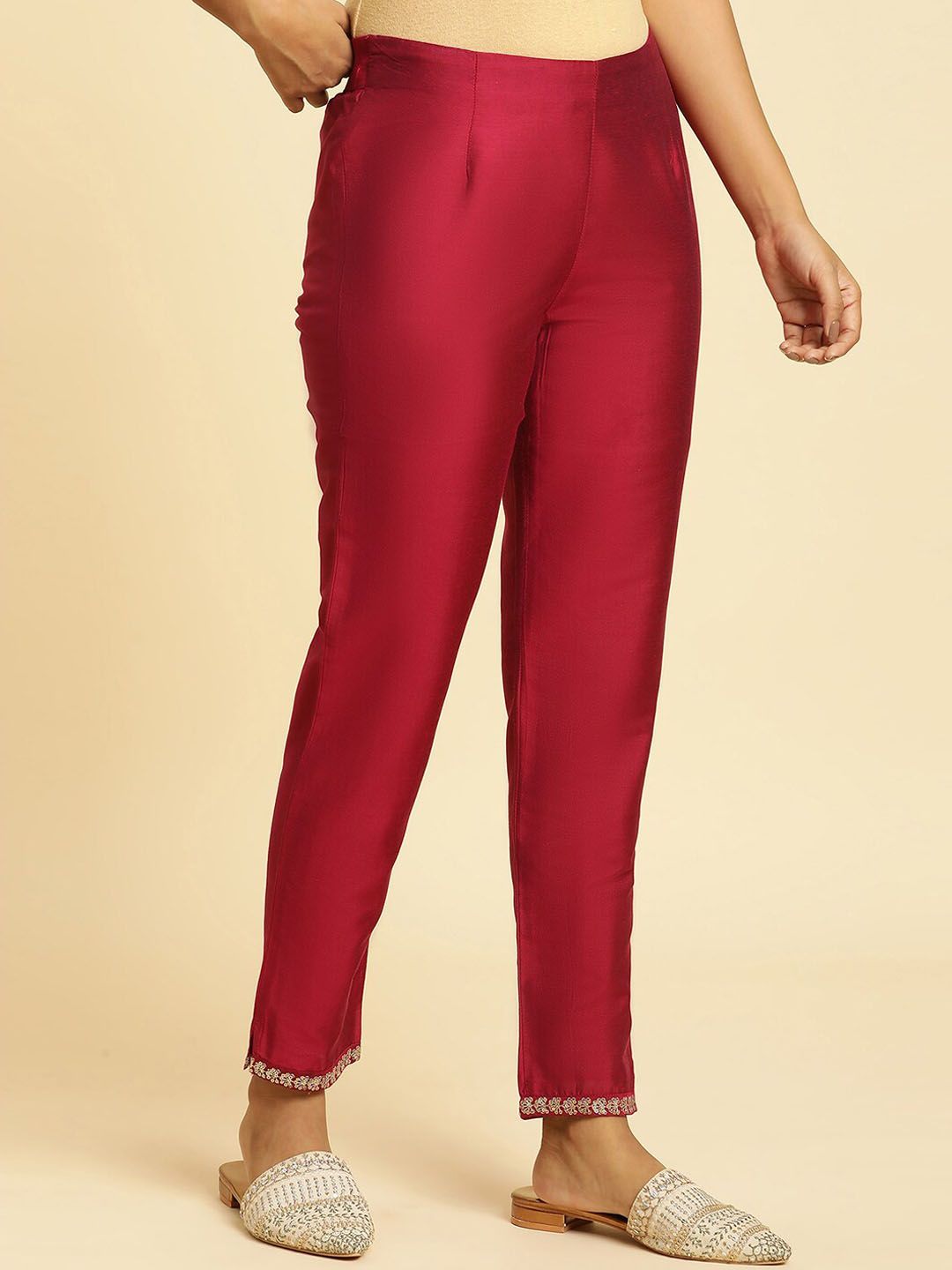 W Women Mid Rise Slim Fit Regular Trousers