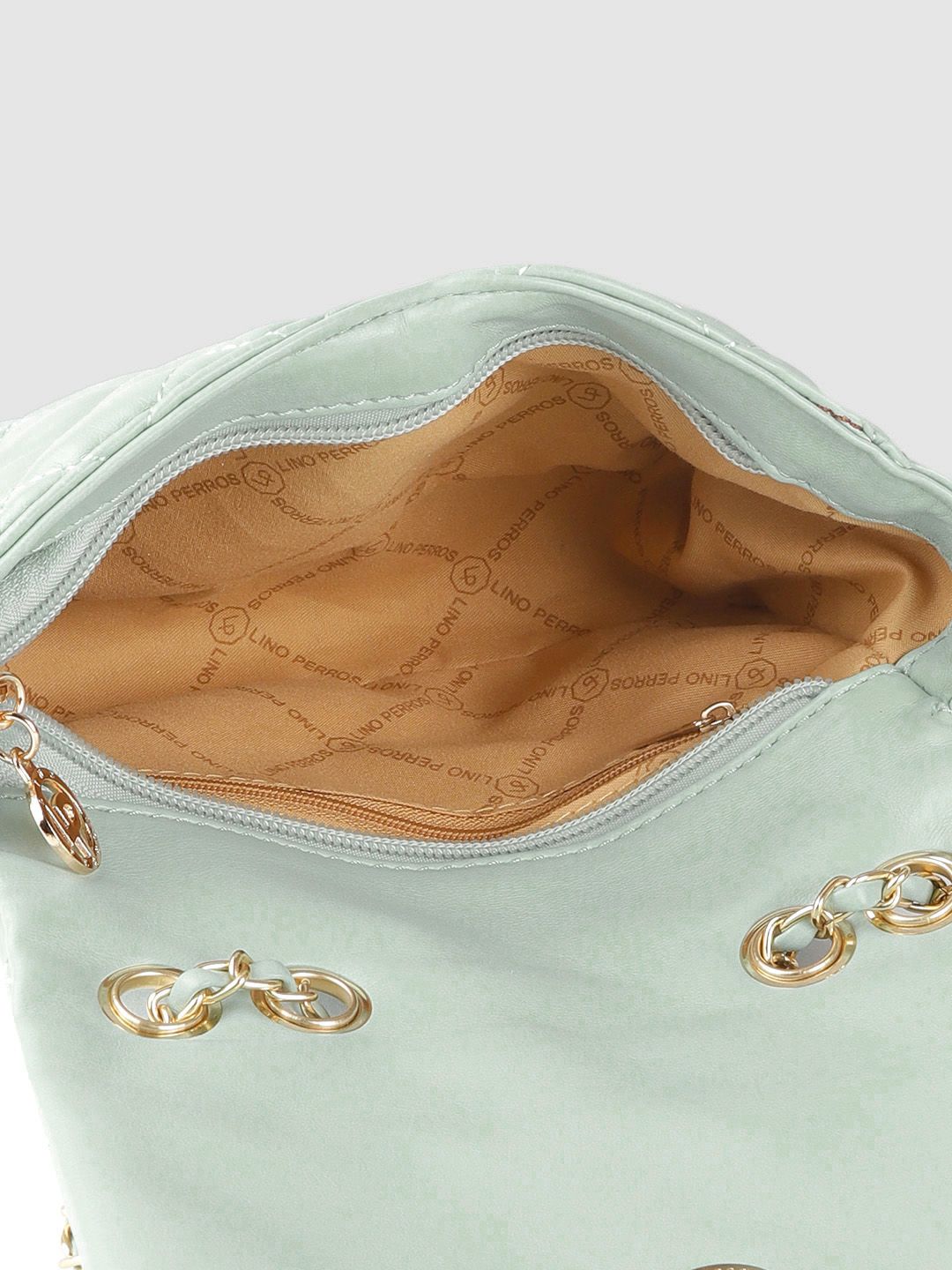 Lino Perros Green Quilted Shoulder Bag