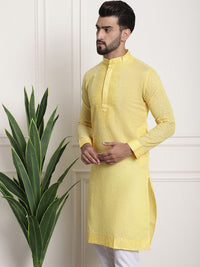 SOJANYA Kurta Kerja Benang Kolar Mandarin Rekaan Tenunan