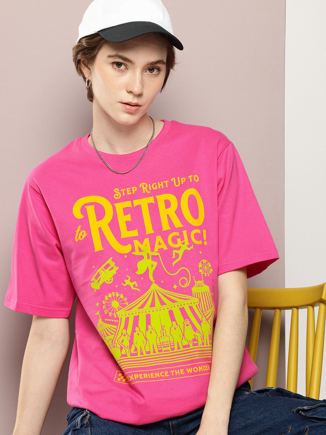 DILLINGER Pure Cotton Graphic Printed Drop-Shoulder Sleeves Relaxed Fit T-shirt
