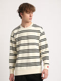 THE BEAR HOUSE Striped Relaxed Fit Sweatshirt