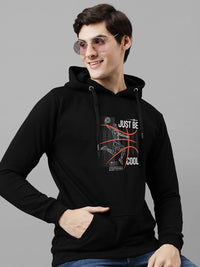 ADRO Men Printed Hooded Sweatshirt