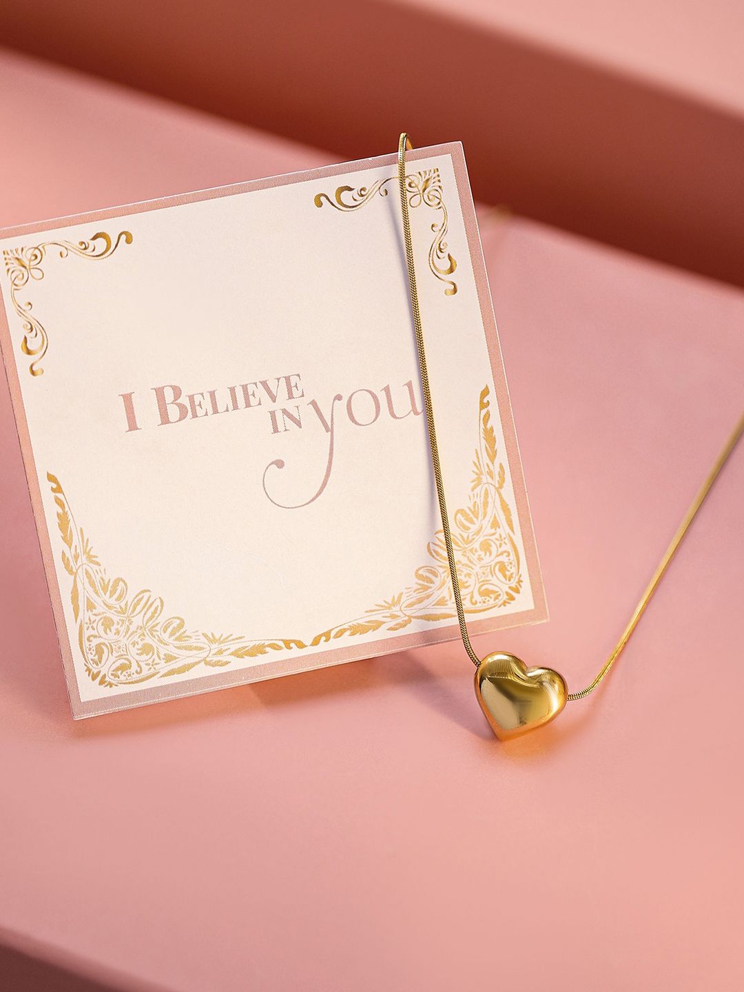 Rubans 22k Gold Plated Minimal Heart Loket Kalung