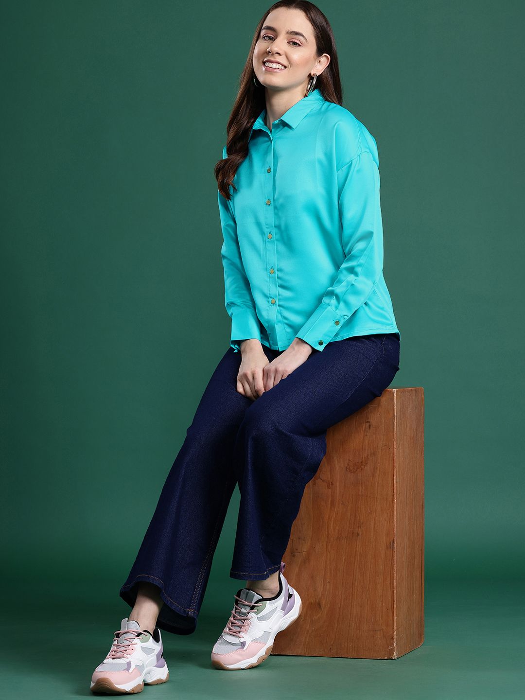 DressBerry Satin Finish Party Shirt