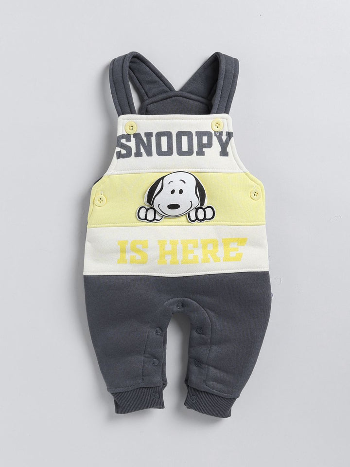 Moms Love Infant Boys Pure Cotton Applique Detail Dungaree With Sweatshirt