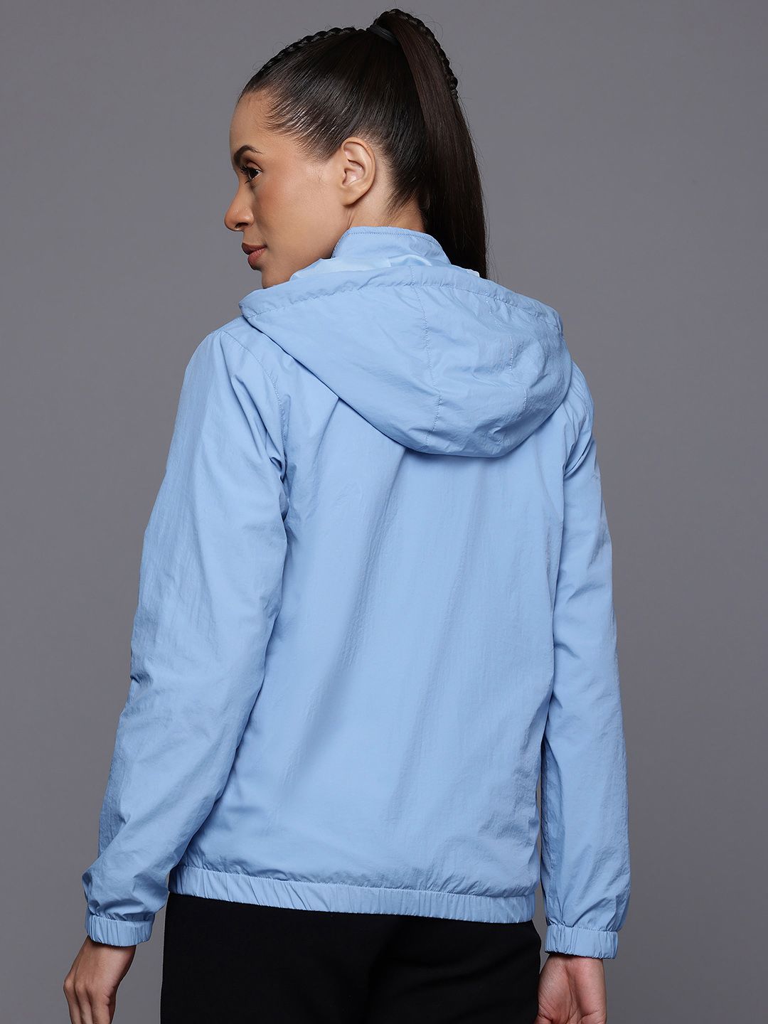 HRX by Hrithik Roshan Rapid-Dry Hooded Tailored Jacket
