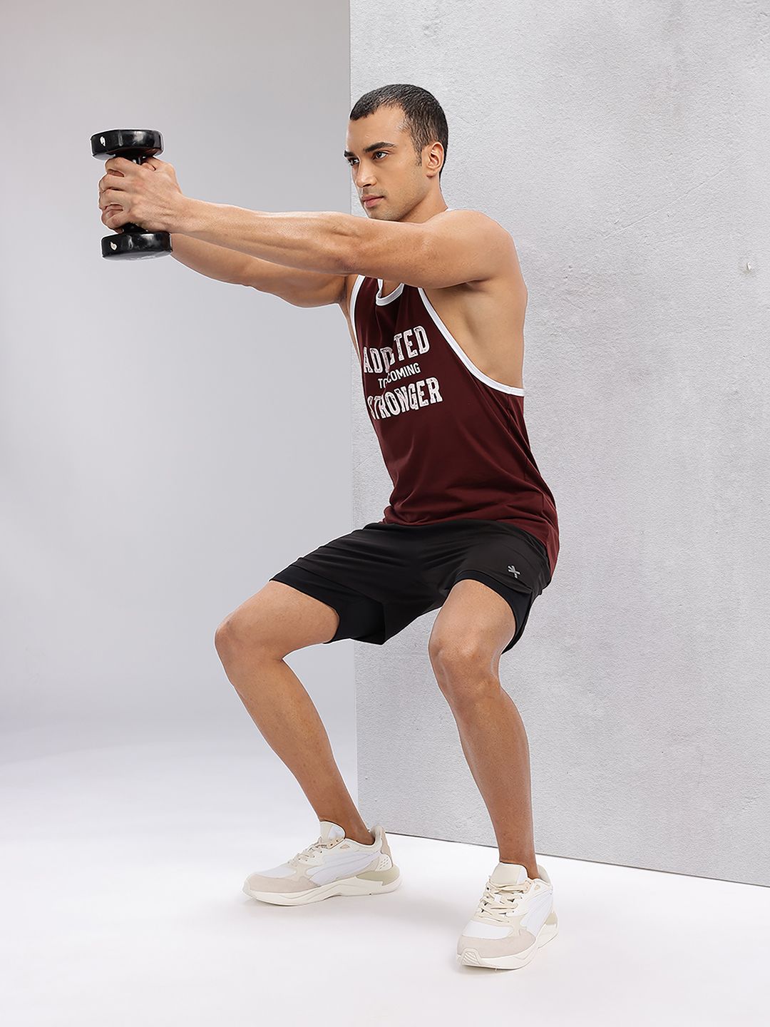 HRX by Hrithik Roshan Men Rapid-Dry Training Shorts With Inner Tights