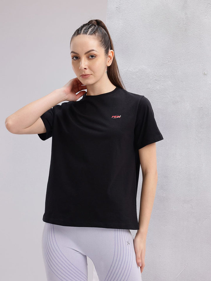 HRX by Hrithik Roshan Women Brand Logo Printed T-shirt
